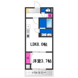 長瀬駅 徒歩10分 2階の物件間取画像